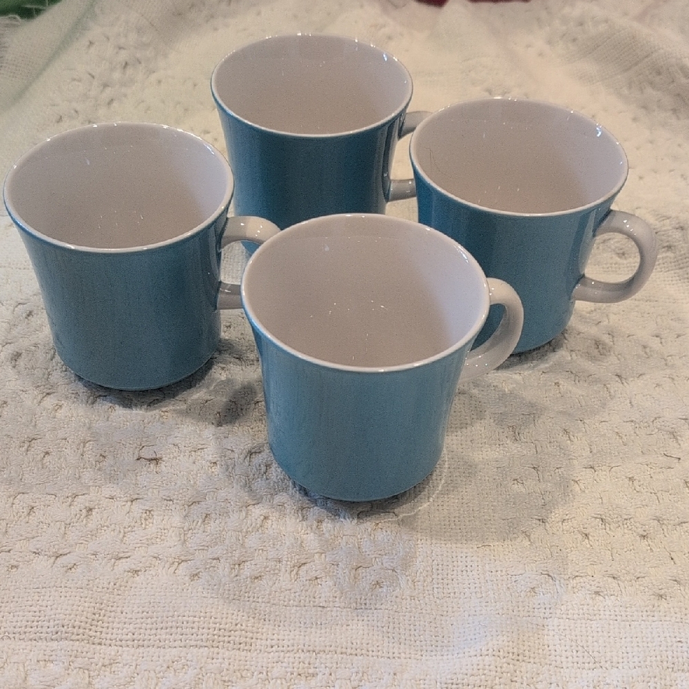 Mikasa Blue Ceramic Dining Mugs Set